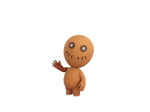Character182 Rigged Voodoo Doll Modelo 3D