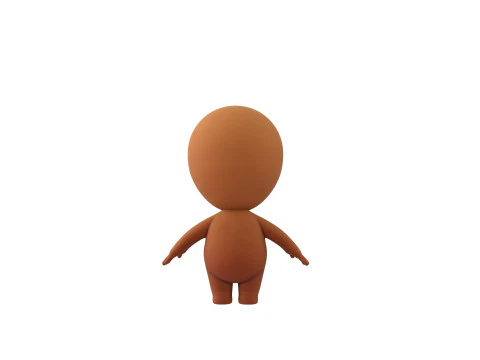 Character182 Rigged Voodoo Doll 3D Model