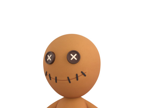 Character182 Rigged Voodoo Doll Modelo 3D