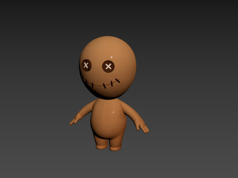 Character182 Rigged Voodoo Doll Modelo 3D