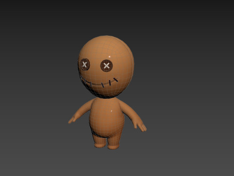 Character182 Rigged Voodoo Doll Modelo 3D