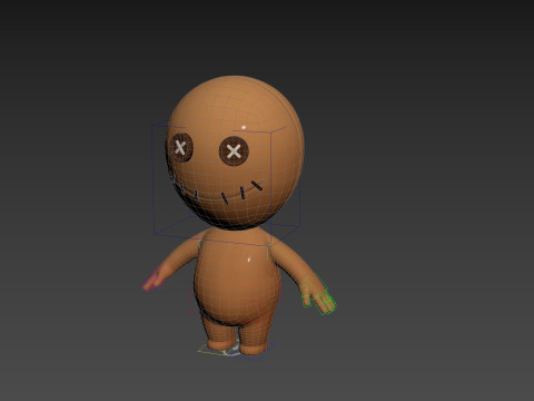 Character182 Rigged Voodoo Doll Modelo 3D