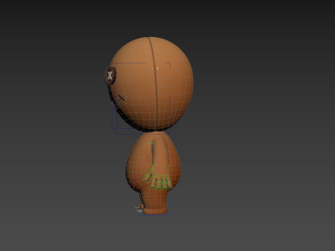 Character182 Rigged Voodoo Doll Modelo 3D