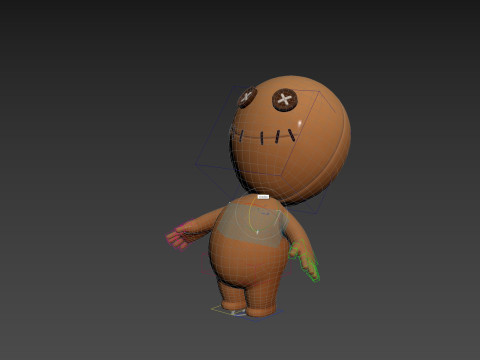 Character182 Rigged Voodoo Doll Modelo 3D