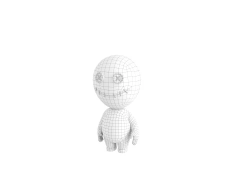 Character182 Rigged Voodoo Doll 3D Model