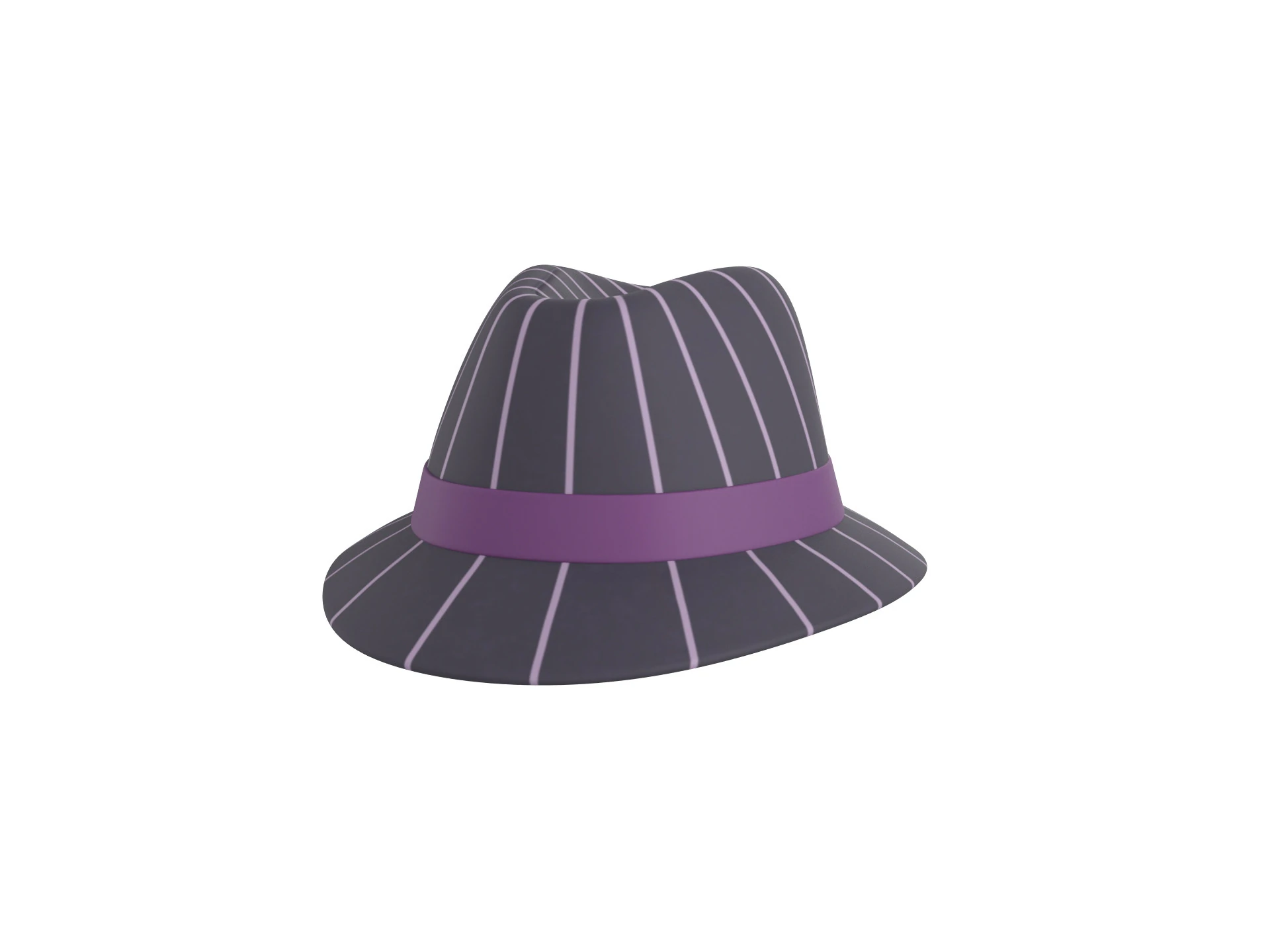 Prop091 Fedora Hat 3D Model .c4d .max .obj .3ds .fbx .stl .blend 
