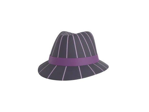 Cappello Fedora Prop091 Modello 3D