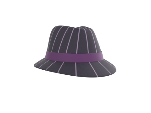 Prop091 Fedora Hat Modello 3D