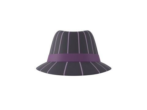 Prop091 Fedora Hat Modello 3D