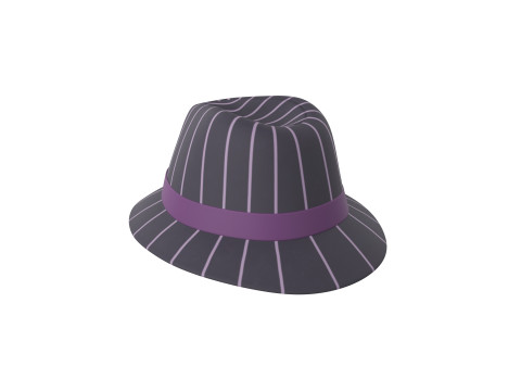Prop091 Fedora Hat Modello 3D