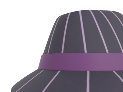 Prop091 Fedora Hat Modello 3D