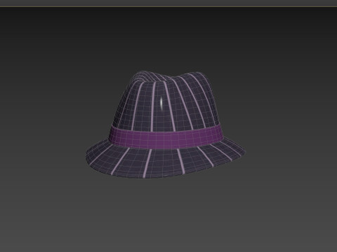 Prop091 Fedora Hat Modello 3D