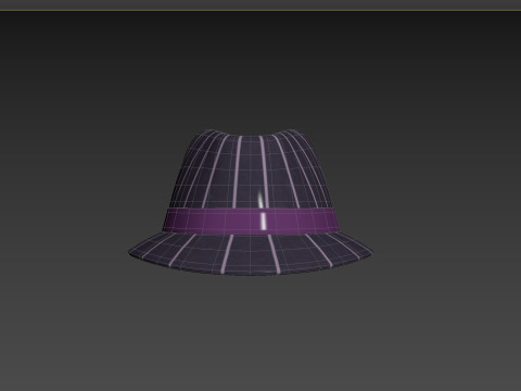 Prop091 Fedora Hat Modello 3D