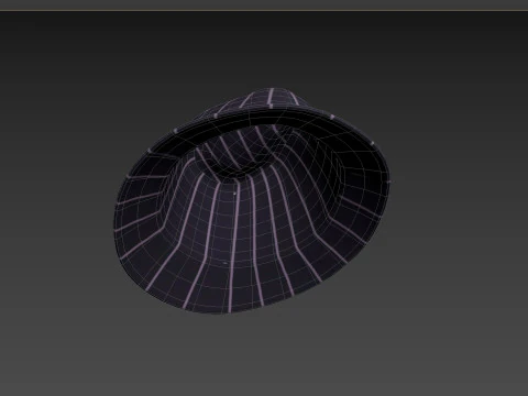 Prop091 Fedora Hat 3D Model