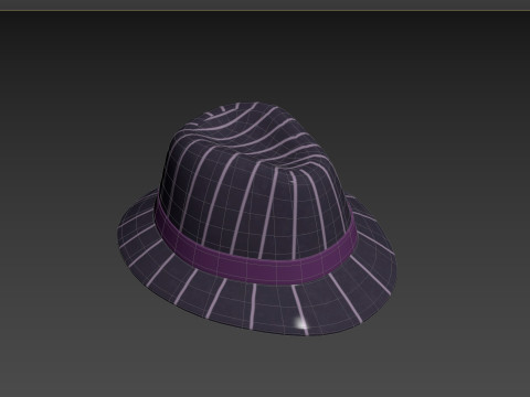 Prop091 Fedora Hat Modello 3D
