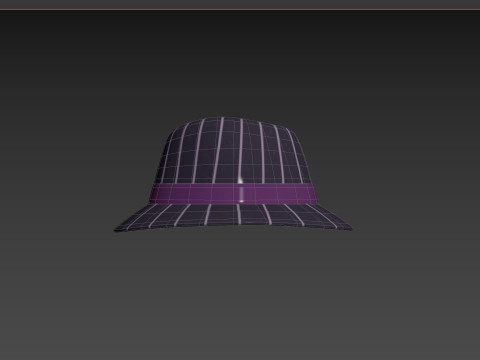 Prop091 Fedora Hat Modello 3D