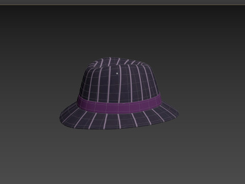 Prop091 Fedora Hat Modello 3D