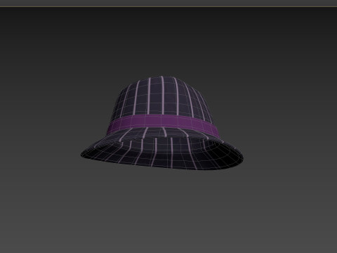 Prop091 Fedora Hat Modello 3D