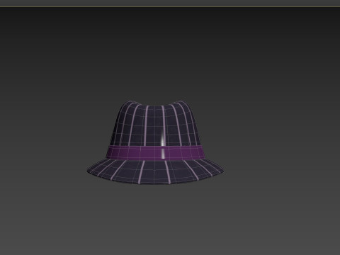 Prop091 Fedora Hat Modello 3D