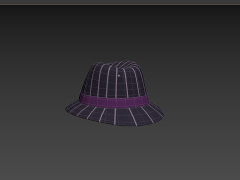 Prop091 Fedora Hat Modello 3D