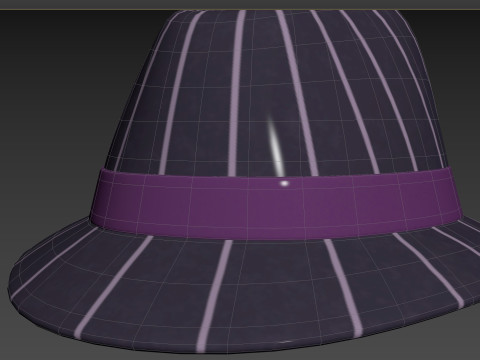 Prop091 Fedora Hat Modello 3D