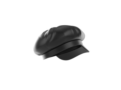 Prop093 Latex Beret Hat Modelo 3D