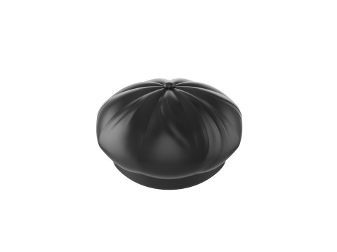 Prop093 Latex Beret Hat Modelo 3D
