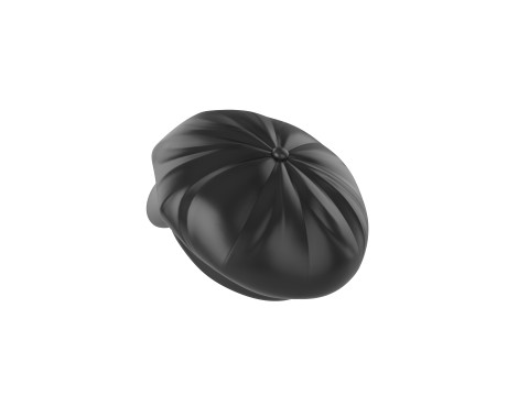 Prop093 Latex Beret Hat Modelo 3D