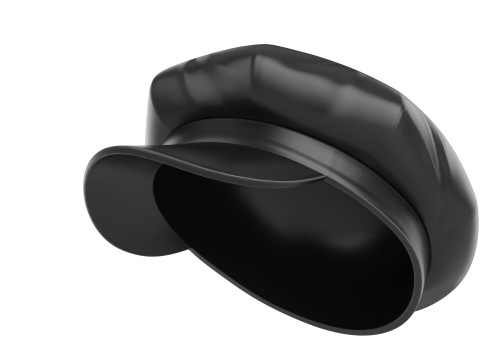 Prop093 Latex Beret Hat Modelo 3D