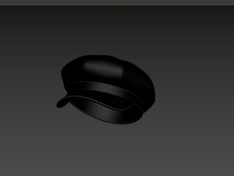 Prop093 Latex Beret Hat 3D Model
