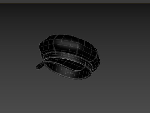 Prop093 Latex Beret Hat Modelo 3D