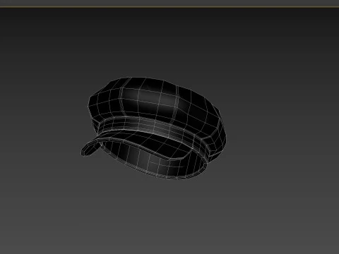 Prop093 Latex Beret Hat 3D Model