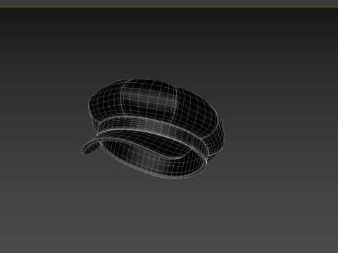 Prop093 Latex Beret Hat 3D Model