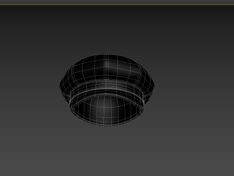 Prop093 Latex Beret Hat Modelo 3D