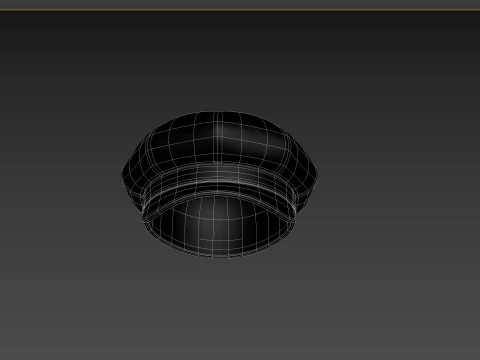 Prop093 Latex Beret Hat 3D Model