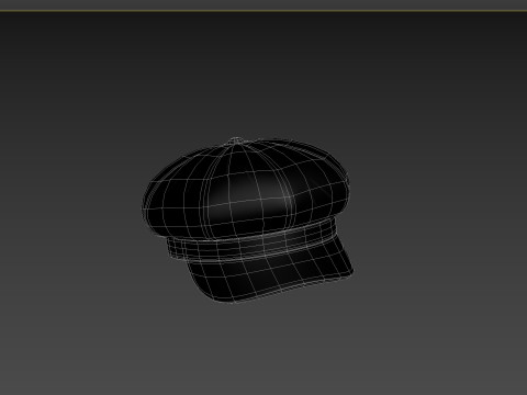Prop093 Latex Beret Hat Modelo 3D
