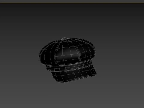 Prop093 Latex Beret Hat 3D Model