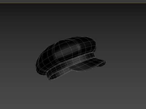 Prop093 Latex Beret Hat Modelo 3D