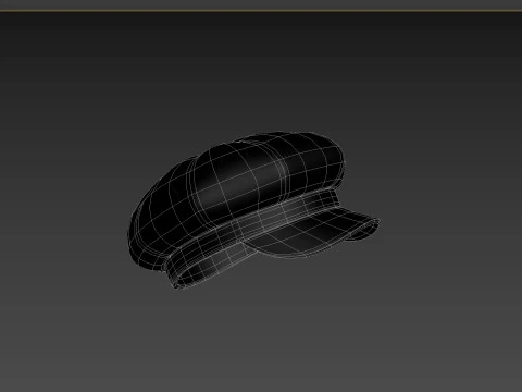 Prop093 Latex Beret Hat 3D Model