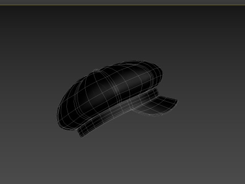Prop093 Latex Beret Hat Modelo 3D