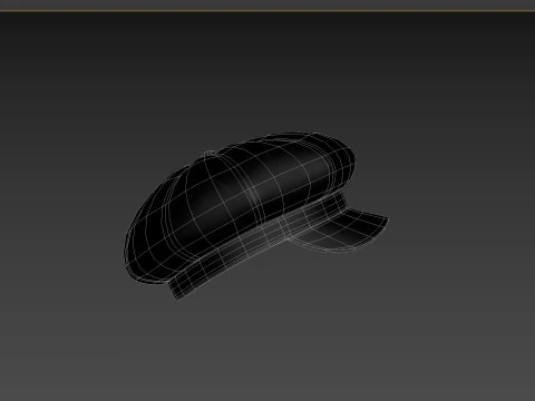 Prop093 Latex Beret Hat 3D Model