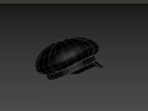 Prop093 Latex Beret Hat 3D Model