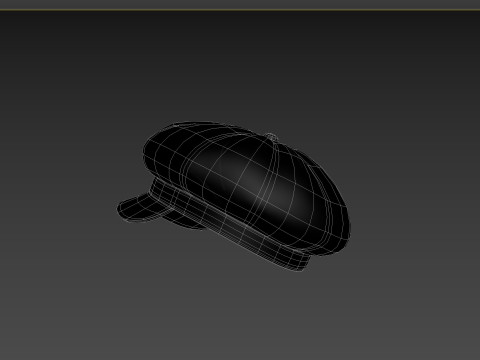 Prop093 Latex Beret Hat Modelo 3D