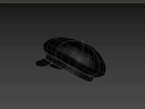 Prop093 Latex Beret Hat 3D Model