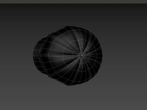 Prop093 Latex Beret Hat 3D Model