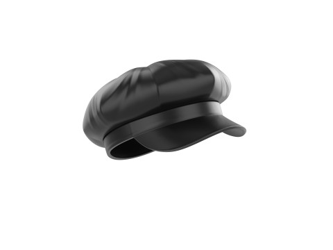 Prop093 Latex Beret Hat Modelo 3D
