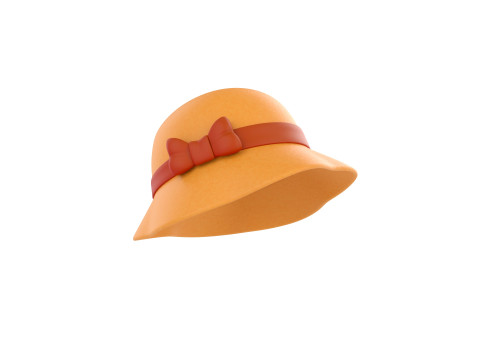 Prop094 Cloche Hat 3D मॉडल