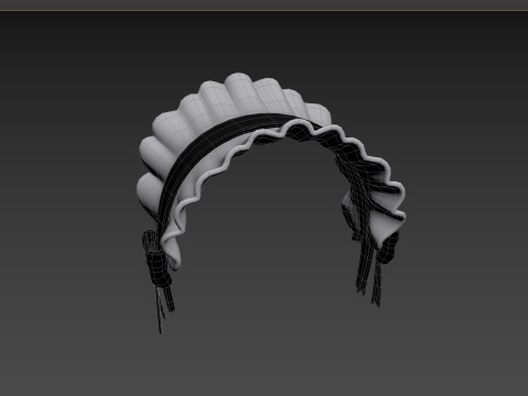 Prop095 Maid Headband Model 3D