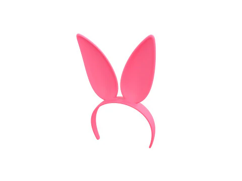 Prop096 Opaska na głowę w kształcie kr&oacute;liczka Model 3D