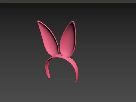 Prop096 Bunny Headband 3D Model